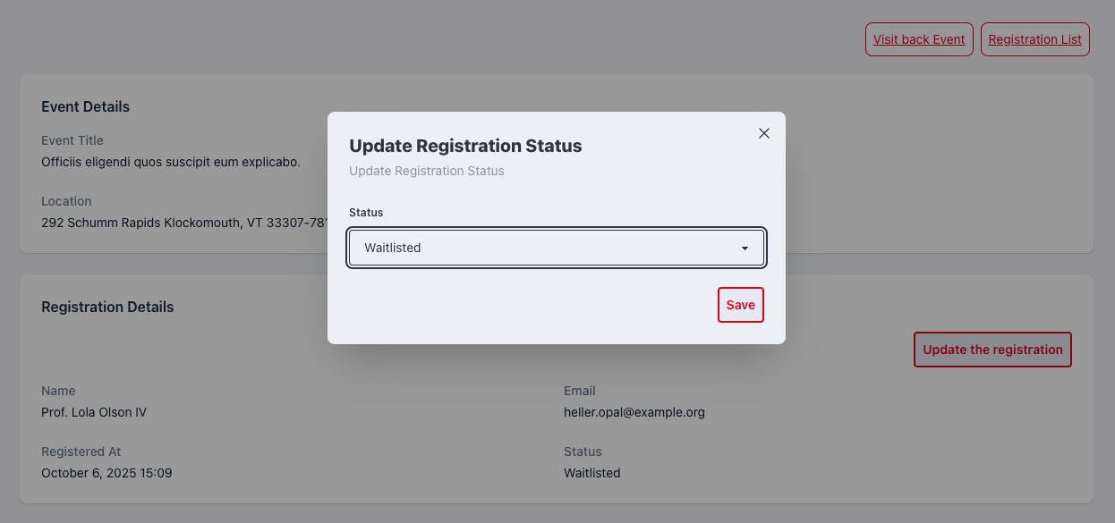 Power your events with EventAgile